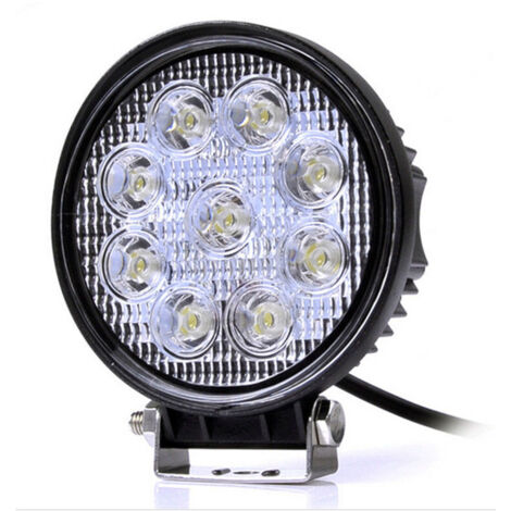 Универсален 27W Лед LED Халоген Фар Работна Лампа 12V - 24V за автомобил офроуд бус ван камион