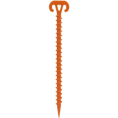 28 cm lange Heringe für Camping und Wandern, robuste Erdschrauben für eine perfekte Befestigung im Freien.
