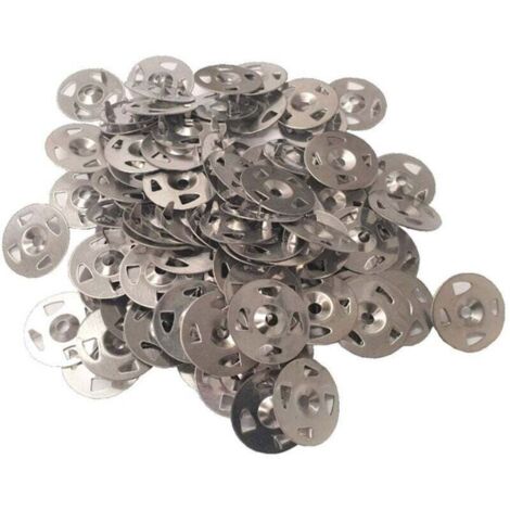 28-mm-Edelstahl-Flachscheiben – 100er-Packung – Befestigungselemente für Holzdämmplatten – Hohe Druckfestigkeit