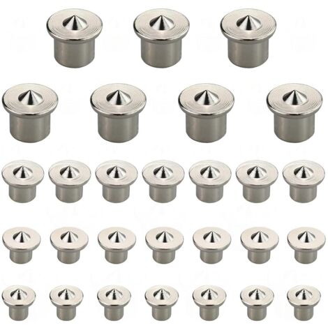 28 Pcs Wood Dowel Centering Spikes 6mm 8mm 10mm 12mm Dowel Marker Kit Dowel Markers Centering Tip Wood Dowel Dowels for Cabinets, Tables and More