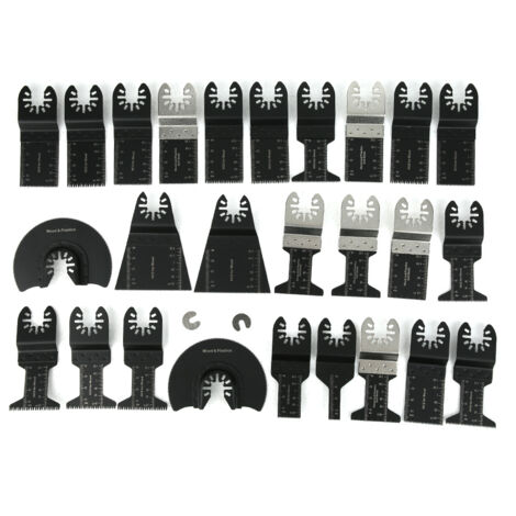 28 Pièces Lames de Scie Alternative pour Bois, Accessoires Menuiserie en Acier Carbone Multifonction