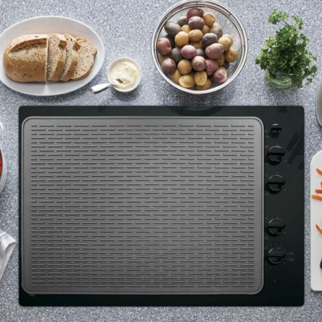 28 x 20 Zoll große, dunkelgraue Silikon-Schutzmatte für Elektroherde [Kochfeldschutz] – Multifunktionale Wärmedämmmatte, 3 mm dick