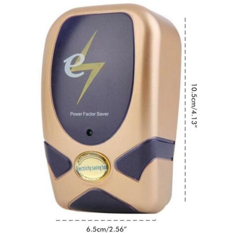 28000-W-Energiesparbox – Elektrischer Energiesparer – Goldene ABS-Spannungsstabilisatorbox, 10,5 cm, 1 Stück