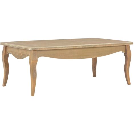 vidaXL Table Basse Bois de Pin Massif Table d'Appoint Salon Canapé Multicolore