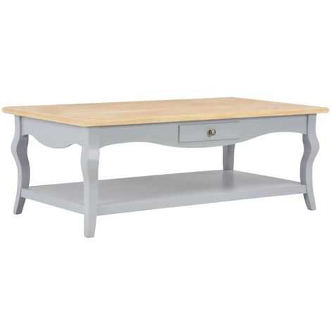 280012 Table salon Moderne - Coffee Table Grey 110x60x40 cm MDF FR98819