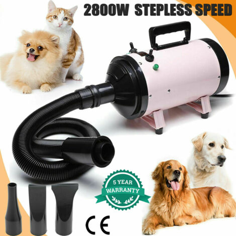 2800W Dog Hair Dryer Blaster Pet Grooming Hair Dryer Dog Blower