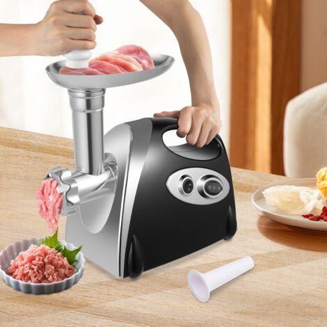 2800W Edelstahl Elektrisch Fleischwolf Wurstmaschine Wurstfüller Wurstaufsatz