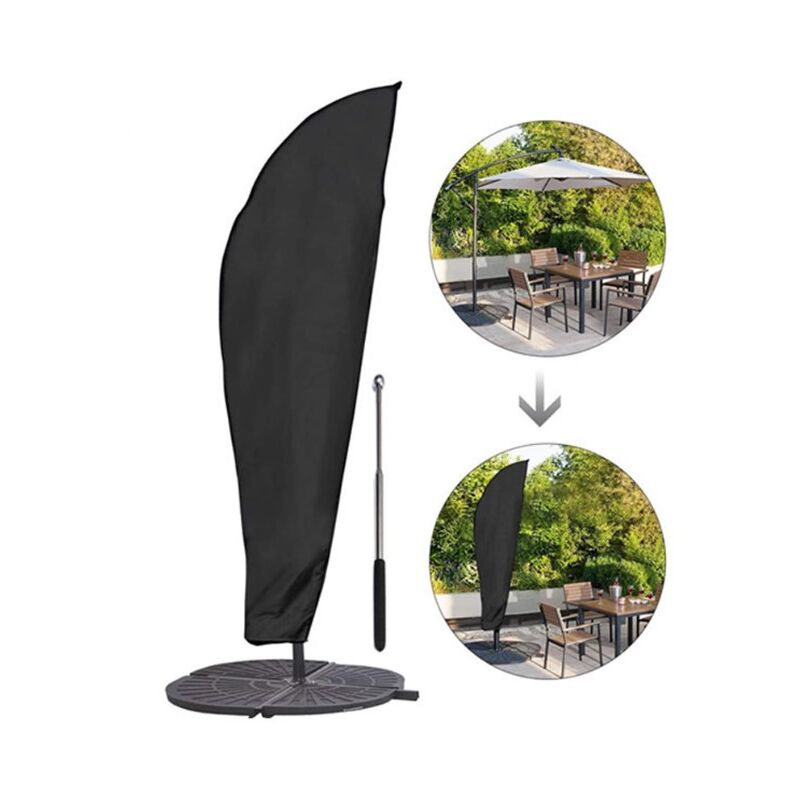 Csparkv - 280cm)Housse de Parasol, Couverture de Parapluie de Jardin, Anti-UV/Anti-Vent/Imperméables Tissu De Oxford Housse de Protection, Housse de