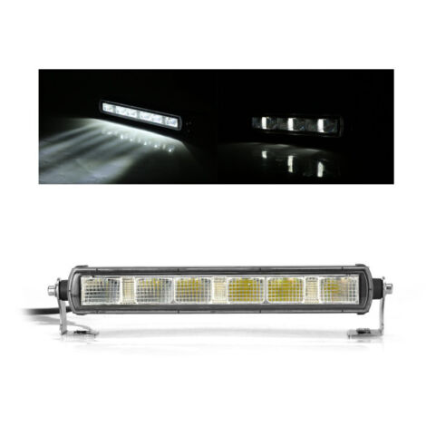 28,4 См LED Лед Бар с Насоченa SPOT Светлина, Три Функции, Е-Mark, 30W, 2200lm, 12V-24V, Автомобил, АТВ, Джип, 4х4, SUV,