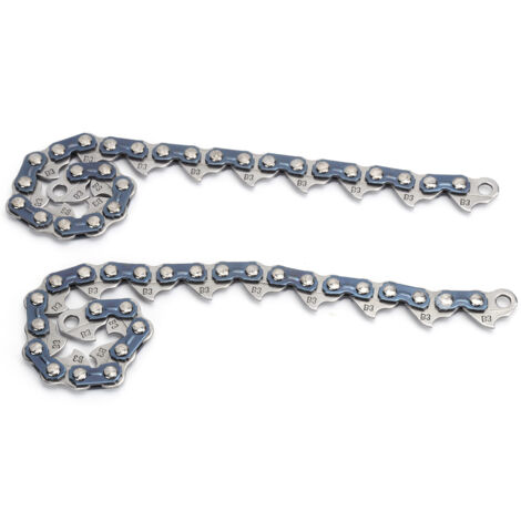 28,5 cm Edelstahl-Freischneiderkette – 2-teiliges Set