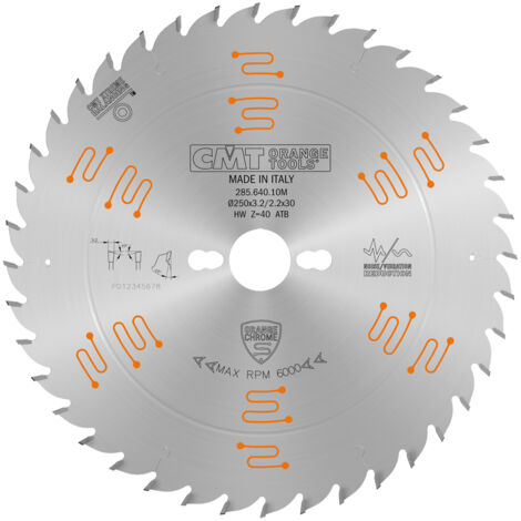 285.640.10M LAMA CIRCOLARE CHROME HW 250x3.2/2.2x30 Z40 15ATB