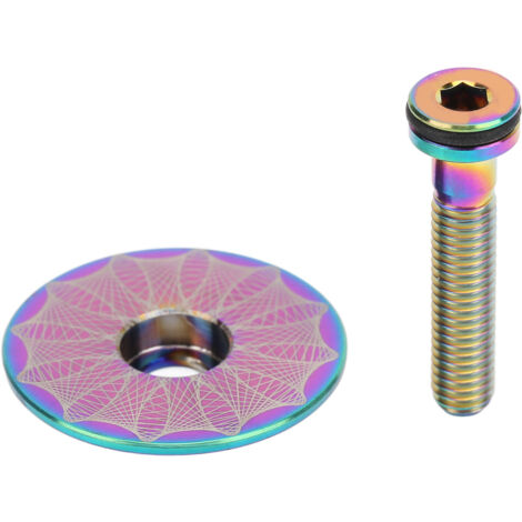 28,6 mm Steuersatzkappe, Gabelschaftabdeckung mit Schraube für Mountainbikes und Rennräder