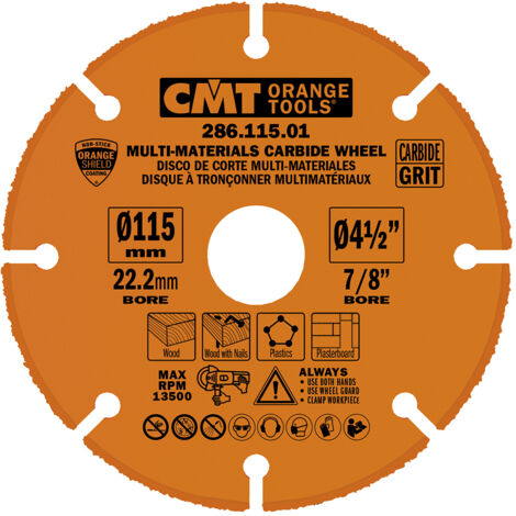 286.230.01 DISCO DA TAGLIO MULTIMATERIALE HW-GRIT D=230 B=22.23