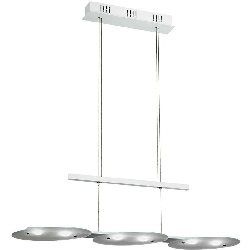 

28,8 vatios LED lámpara colgante comedor aluminio vidrio ajustable 91078 Felitto - Eglo
