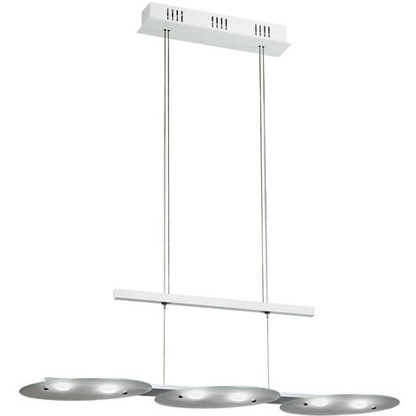 28,8 watts LED suspension salle à manger aluminium verre réglable Eglo 91078 Felitto
