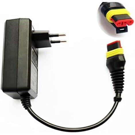 28V Chargeur Adaptateur d'alimentation pour tondeuses à gazon robot compatible avec Gardena R38Li/R40Li/R45Li/R50Li/R70Li/R75Li/R80Li 2016+,Sileno City/Life/Minimo 2018+,McCulloch Rob -