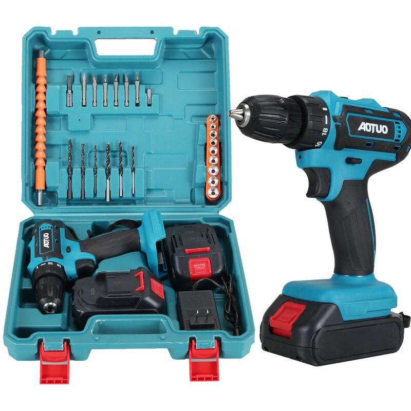 Image of Mumu - 28V Elektroschrauber LED-Lampe + 24 Zubehörteile