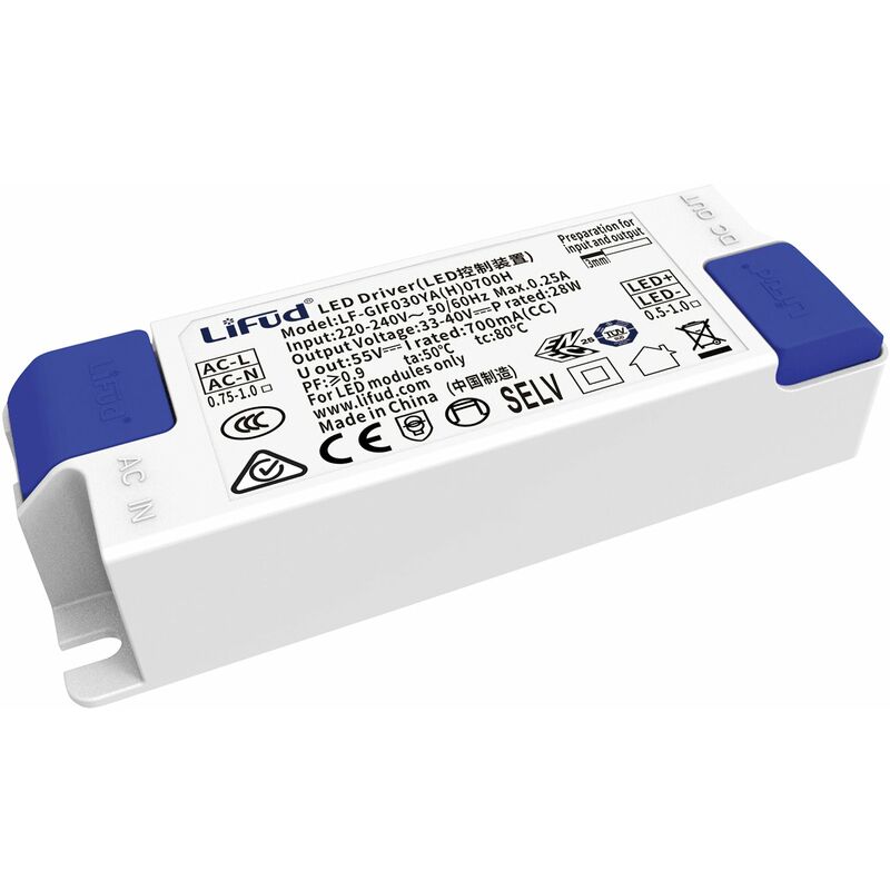 28W Flicker Free led Driver - 700mA Constant Current - Fixed Output Power Supply