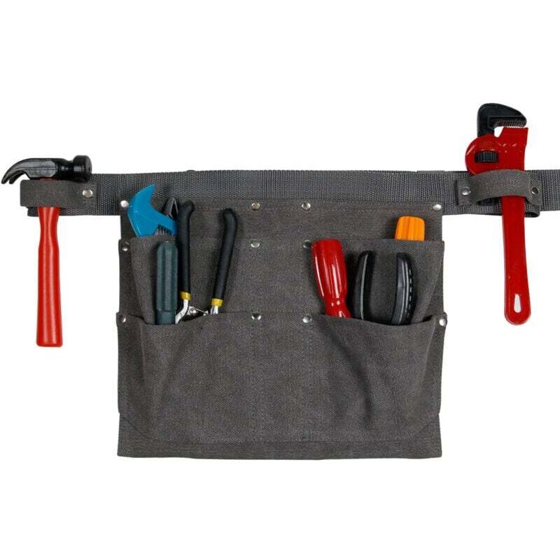 28x22 cm (gris) multi-poches outil tablier rivet tablier électricien menuiserie jardin outil de travail poche