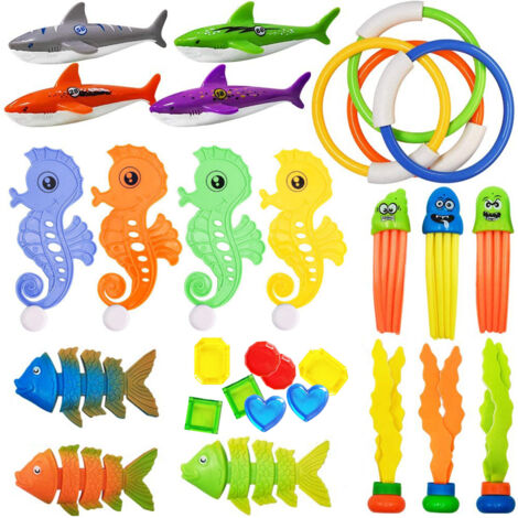 29 Pièces Jouets de Plongée pour Piscine Bébé, Jeux Aquatiques pour Enfants