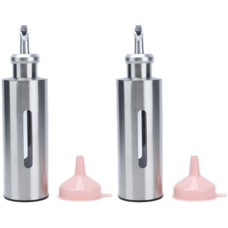 290-ml-Ölspenderflasche aus Edelstahl, ideal für Essig und Soßen, modernes Design und leicht zu befüllen