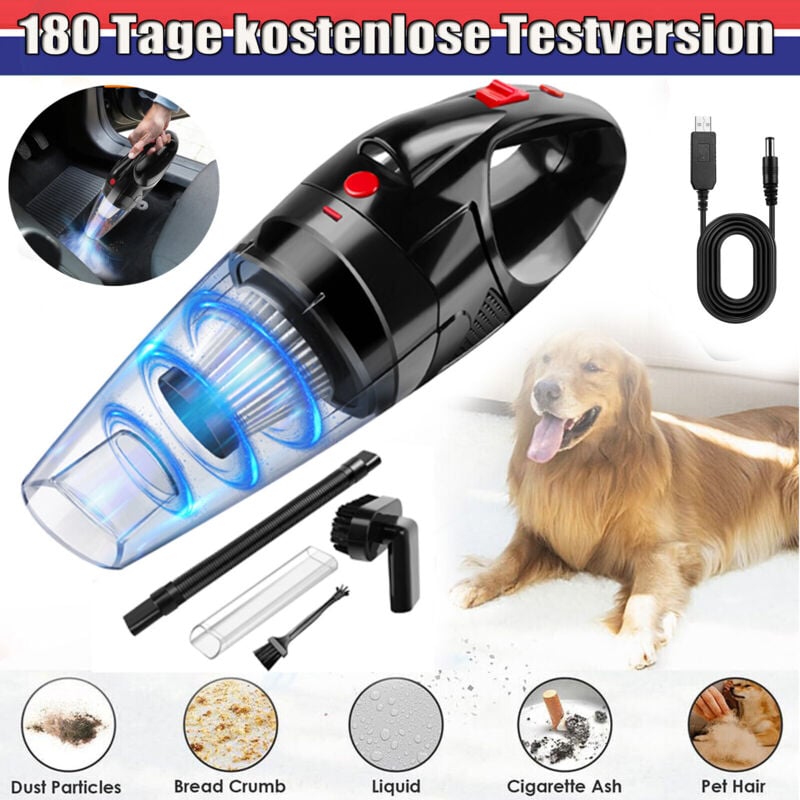 Dayplus - 29000pa Wireless Car Vacuum Cleaner Handheld Power Suction Air Blower Wet & Dry