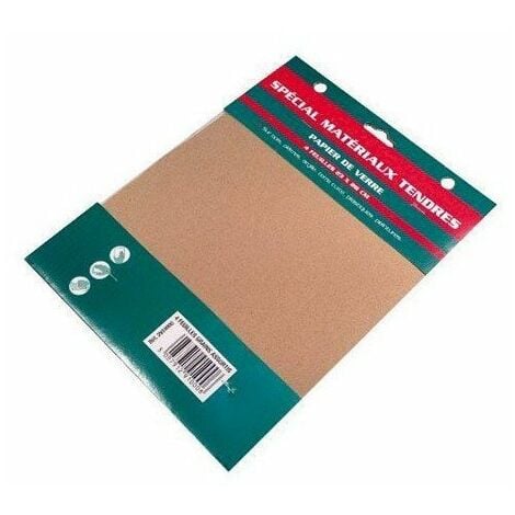 2910002 papier de verre 4 feuilles grain fin