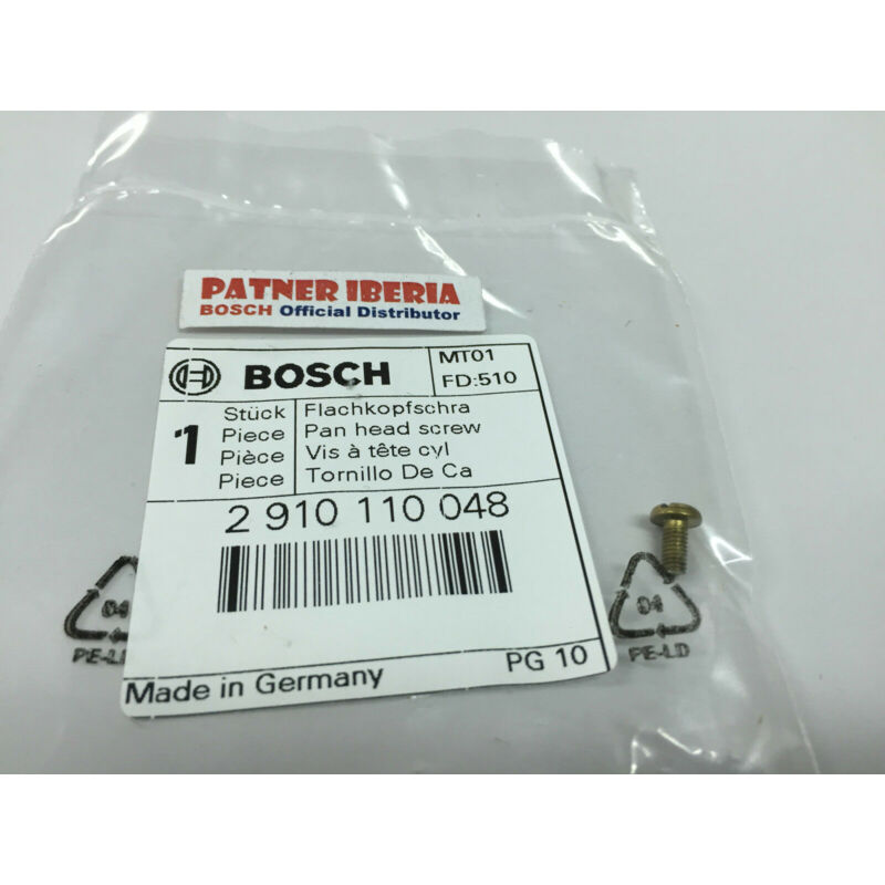 

2910110048 Pan head screw: Genuine BOSCH spare-part