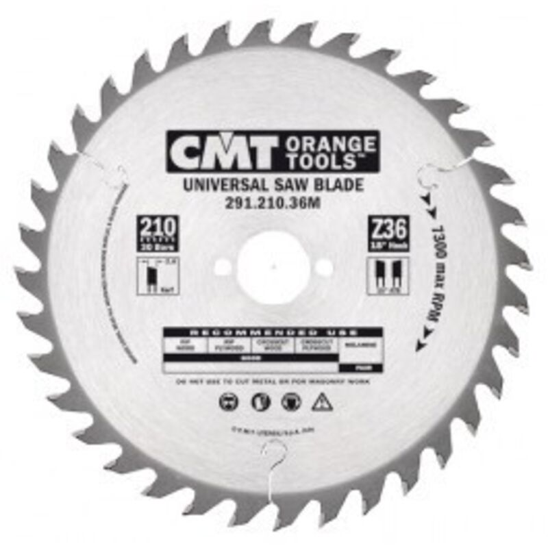 Cmt 291.190.24m Sägeblatt Für Lang-/querschnitt Hw 190x2, 6/1, 6x30 Z24 Atb