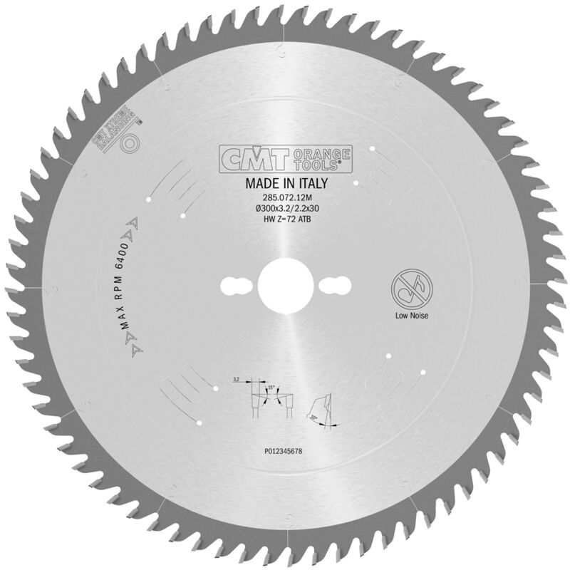 285.060.10r Lame Circulaire (Trav.vine) Hw 250x3.2/2.2x35 Z60 15atb