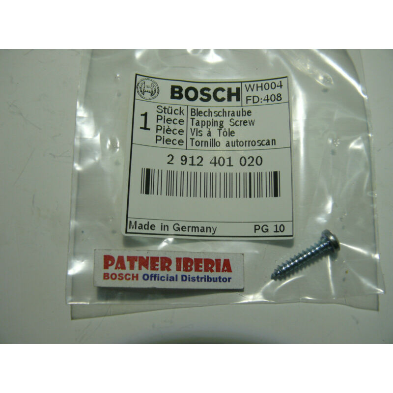 

2912401020 Tapping Screw: Genuine BOSCH spare-part