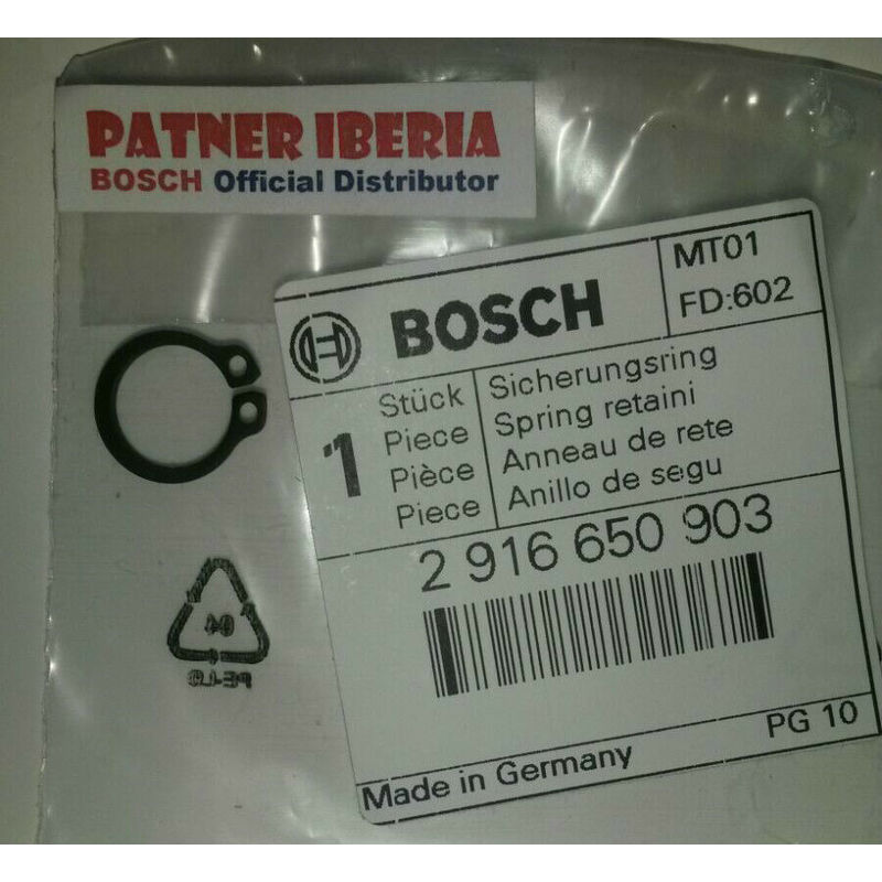 

2916650903 Spring retaining rin: Genuine BOSCH spare-part