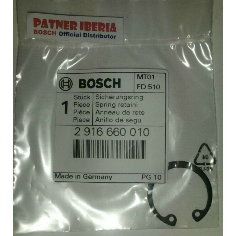 

Bosch Repuestos - 2916660010 Spring retaining rin: Genuine BOSCH spare-part