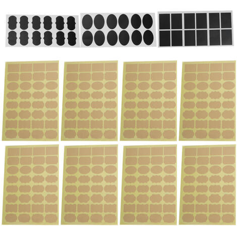 292-teiliges Set selbstklebender Etiketten zur Kennzeichnung von Weingläsern, Tassen, Schachteln, Gläsern und Körben