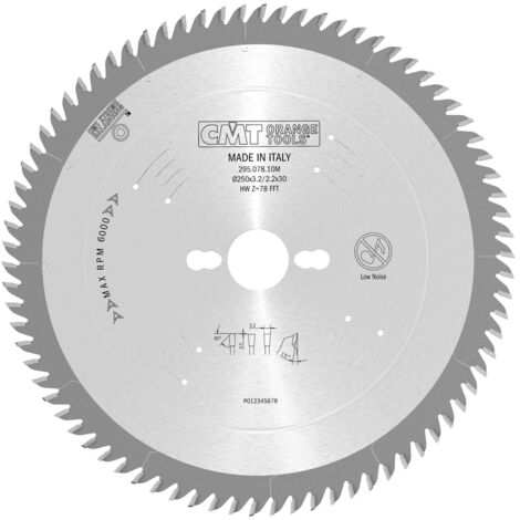 295.078.10M HOJA CIRCULAR XTREME HW 250x3,2/2,2x30 Z78 FFT 10°POS