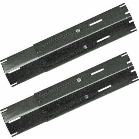 29.9 à 53,9cm Plaques Tentes Chauffantes de Barbecue Réglable en Porcelaine Emaillée pour Barbecue Grill à Gaz Charbroil, Nexgrill, Landmann, Brinkman, Backyard Barre Aromatisante, Lot de 2