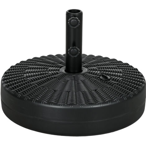 29kg Water/Sand Filled Rattan-Effect Parasol Base