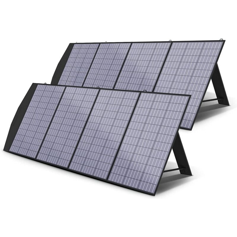Allpowers - 2× Panneau Solaire Pliable de 200W,Chargeur Solaire Portable,Avec Sortie MC-4,Kit de chargement solaire,pour Générateur Solaire