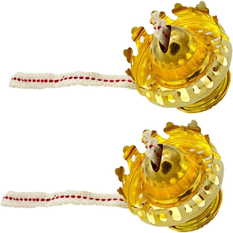 2ensembles Brûleur De Lampe à Huile Et Mèches De Rechange pour Lampe à Pétrole Style Rétro Huile