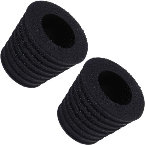2er-Pack 3,8 cm große Schirmkeile, Terrassentischkegel mit 50–69 mm Öffnungsloch (2, schwarz)