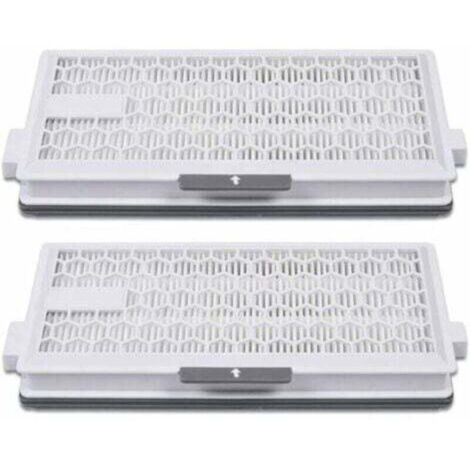 2er-Pack Airclean Plus 50 HEPA-Filter für Miele Complete C3 Powerline, S8340 – Air Clean SF-HA 50 für Complete C2 C3 Compact C1 C2 – Staubsauger-Ersatzzubehör FLITI