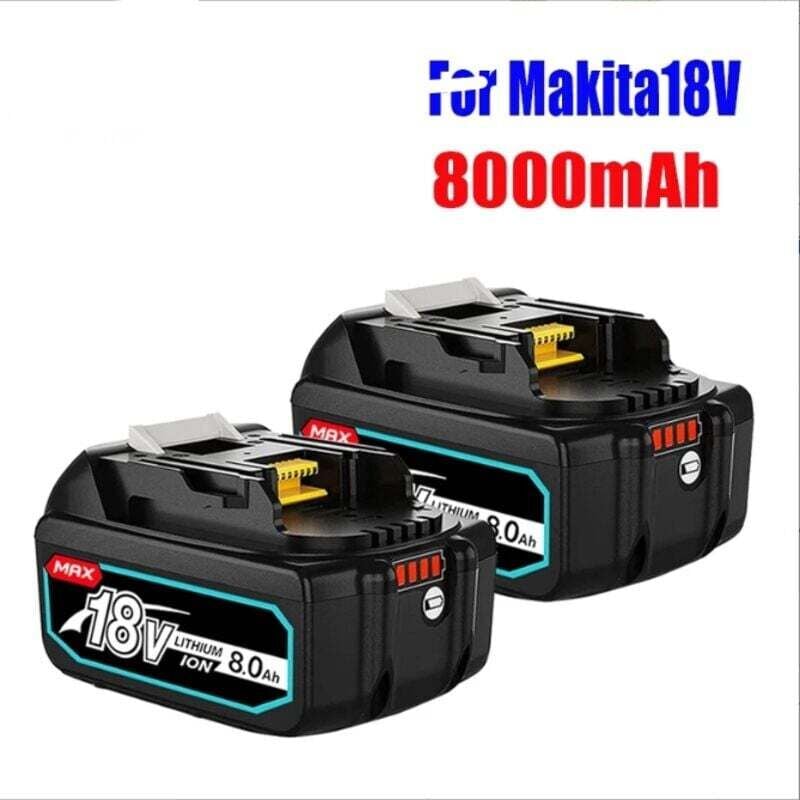 Image of 2er-Pack BL1860 18V 8,0Ah Ersatzakkus für Makita BL1815/BL1830 Akkus mit LED-Anzeige
