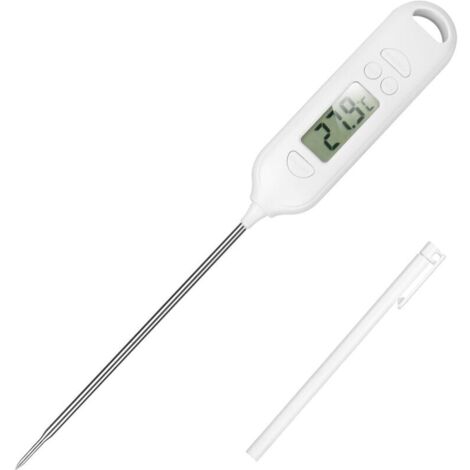 2er-Pack digitale Küchenthermometer – Fleischthermometer – Kochthermometer mit langer Sonde – LCD-Anzeige – Kochthermometer für Küche, Grill und Speisen