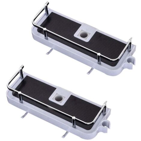 2er-Pack Duschhalterungen ohne Bohren, Duschhalterungen für 22–25 mm Duschstangen