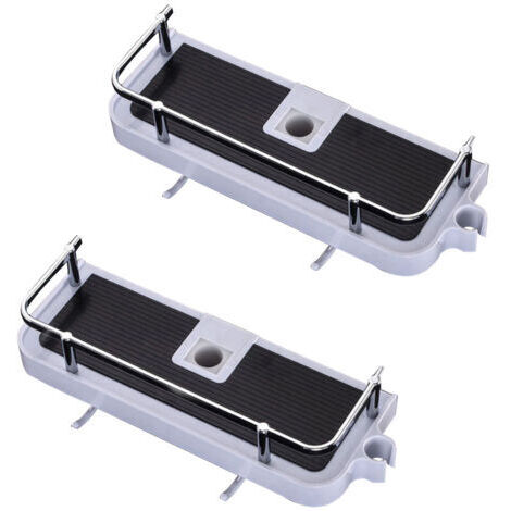 2er-Pack Duschhalterungen ohne Bohren, Duschhalterungen für Duschstangen von 22 bis 25 mm