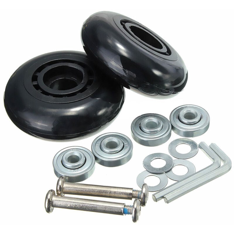 Image of 2er-Pack Ersatzräder, Achsen, Luxus-Reparaturwerkzeug, Außendurchmesser 68 mm