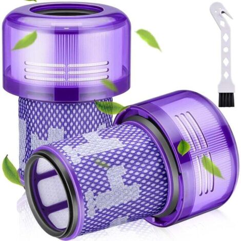 2er-Pack Filter für Dyson V12 Staubsauger, Filter für Dyson V12 Slim Staubsauger, waschbarer HEPA-Ersatzfilter für Dyson V12 Detect Absolute Extra Staubsauger, Ersatzteilnummer 971517-01