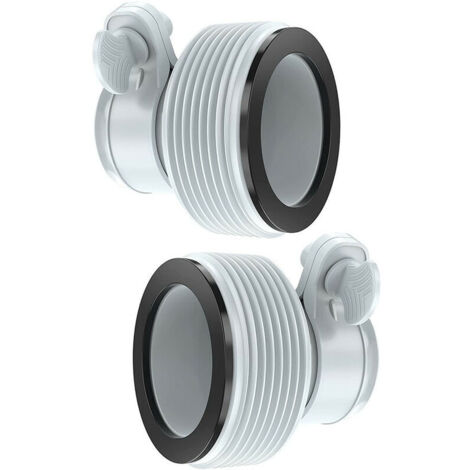 2er-Pack Filterpumpenadapter 32–38 mm, Schlauchumbau von 1,25" auf 1,5"