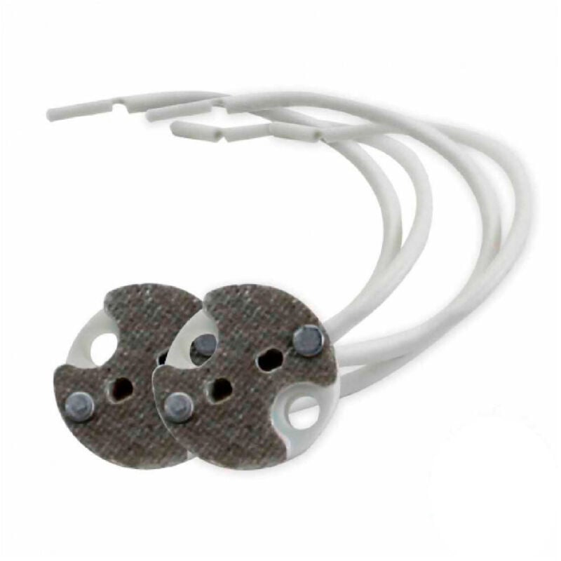2er-Pack GU5.3 Silikon-Lampenfassungen Weiß 7hsevenon Elec