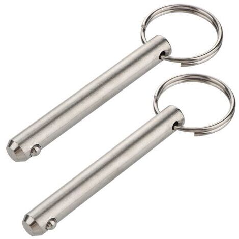 2er-Pack lange Schnellspannstifte, Durchmesser 9,5 mm, Nutzbare Länge 61 mm, Gesamtlänge 76 mm, aus Edelstahl 316, Bimini-Top-Stift, Marine-Hardware